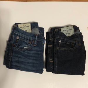 Bundle of 2 Abercrombie boys size 12 slim jeans